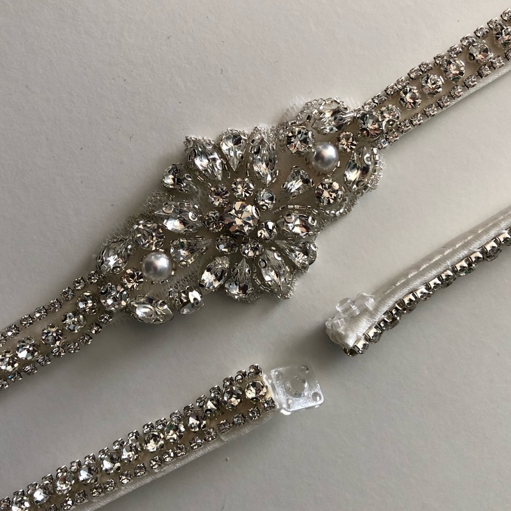 Morilee beaded bridal belt NEW